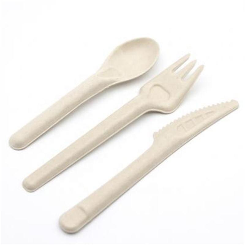 Disposable Sugarcane Bagasse Food Cutlery Paper Fork