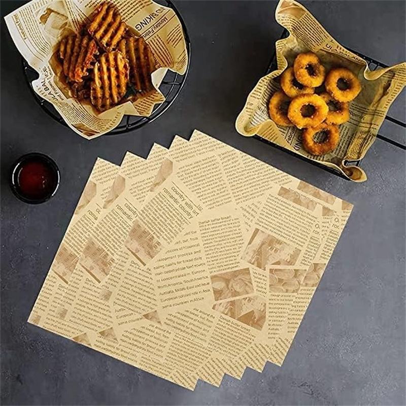 Grease Resistant Tray Liner Wrapping Picnic Paper