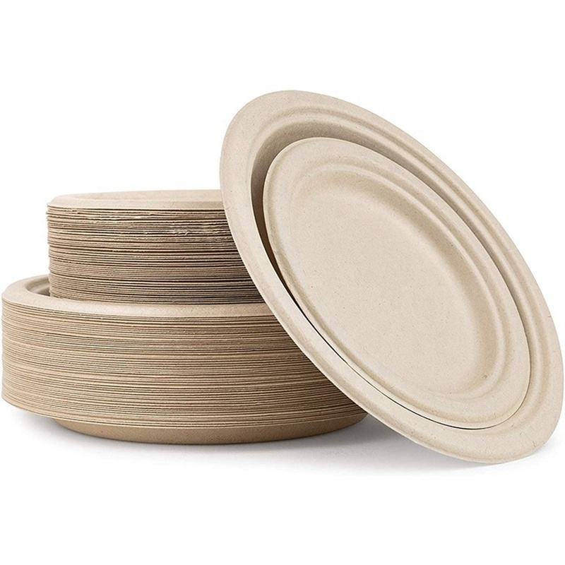 Eco Friendly Sugarcane Bagasse Dinner Cake Plate